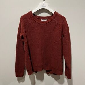 Madewell Women’s Knit Sweater Rust Red Pullover Size Small